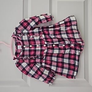 Baby Gap pink plaid dress